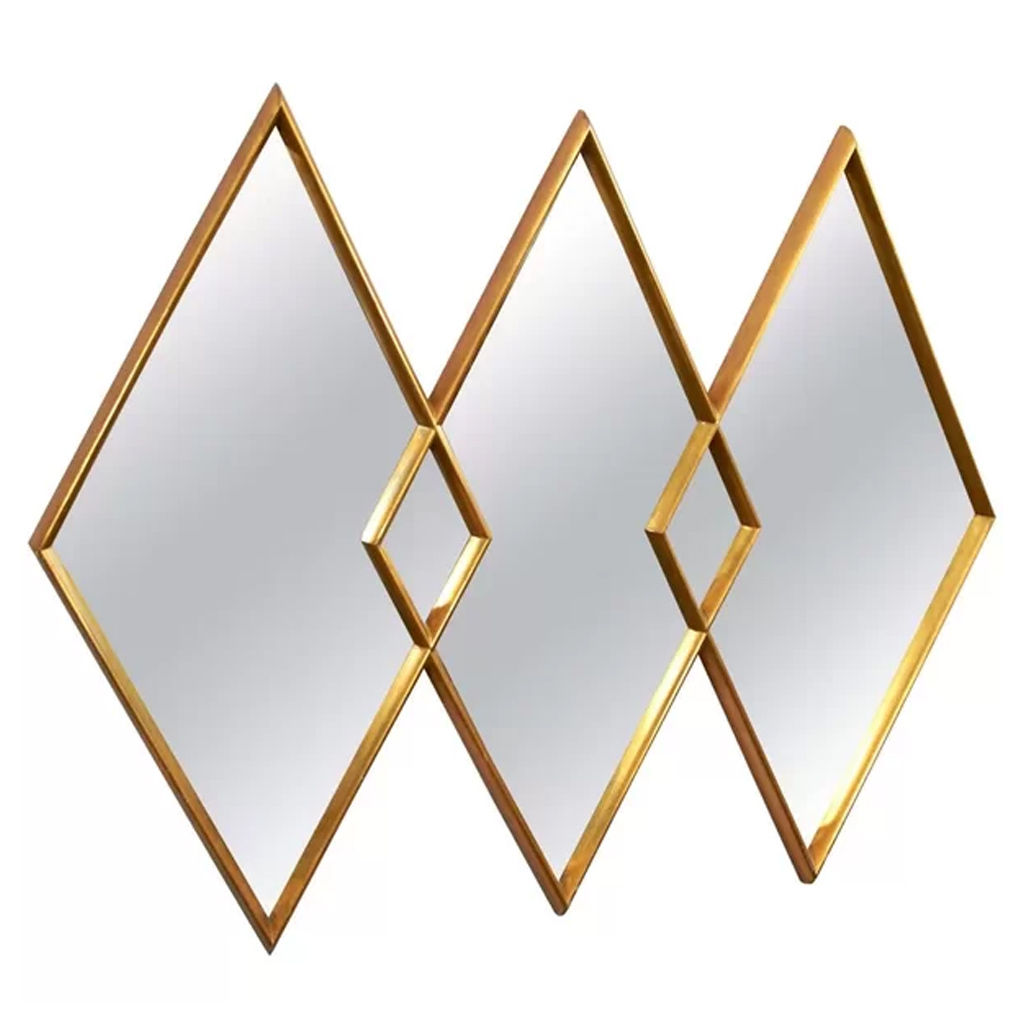 Overlapping Diamonds Mirror — view 1